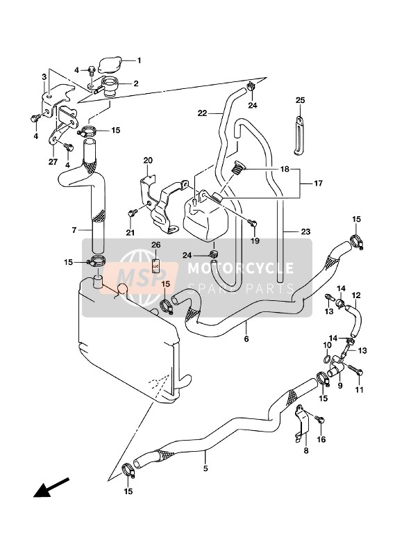 1785219K00, Hose, Radiator Outlet, Suzuki, 0